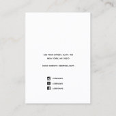 Carte De Visite Gold Gradient Ajouter un logo écran d'oreille (Dos)