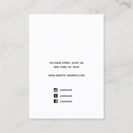 Carte De Visite Gold Gradient Ajouter un logo écran d'oreille (Dos)