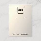 Carte De Visite Gold Gradient Ajouter un logo écran d'oreille (Devant)