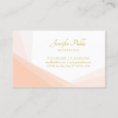 Carte De Visite Gold Hand Script Nom Professionnel Élégant Moderne (Dos)