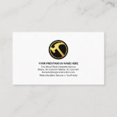 Carte De Visite Gold Handyman Outils Roof Star Bordure (Dos)