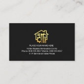Carte De Visite Gold Handyman Tools Home Landscape (Dos)