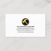 Carte De Visite Gold Handyman Tools House Frame (Dos)