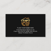 Carte De Visite Gold Handyman Tools Layer (Dos)