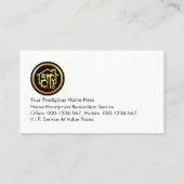 Carte De Visite Gold Handyman Tools Roof Frame On Rocks (Dos)