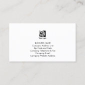 Carte De Visite Gold Home Remodeling House Icon Business Card (Dos)