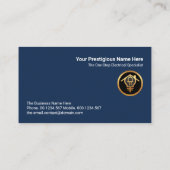 Carte De Visite Gold Home Services de câblage électrique (Dos)