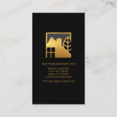 Carte De Visite Gold Home Services de rénovation paysagère (Dos)