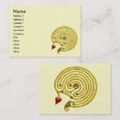 CARTE DE VISITE GOLD HYPER LABYRINTH (Devant / Derrière)