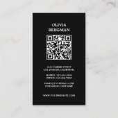 Carte De Visite Gold Key Professional Real Photo QR CODE (Dos)