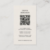 Carte De Visite Gold Key Professional Real Photo QR CODE (Dos)