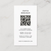 Carte De Visite Gold Key Professional Real Photo QR CODE (Dos)
