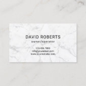 Carte De Visite Gold Lawn Care Logo Black Marble Landscaping (Dos)