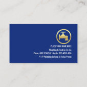 Carte De Visite Gold Leaking Faucet Waterdrops (Dos)