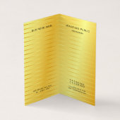 Carte De Visite Gold Look Elegant Moderne Monogramme Modèle (Intérieur)