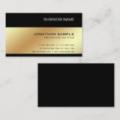 Carte De Visite Gold Look élégant moderne Premium Silk Luxe (Devant / Derrière)