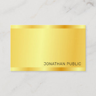 Carte De Visite Gold Look moderne professionnel tendance élégant