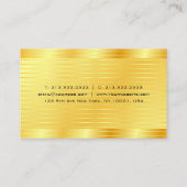Carte De Visite Gold Look Premium Finition soie moderne élégant (Dos)