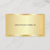 Carte De Visite Gold Look Professional Elegant Create Your Own (Devant)