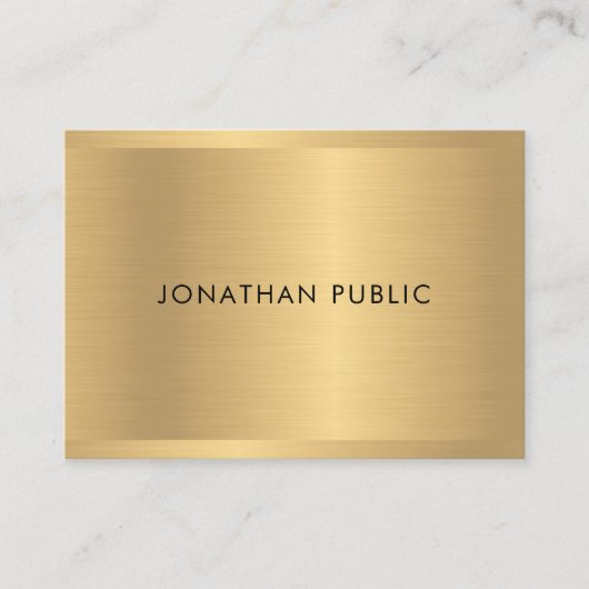 Carte De Visite Gold Look Professional Glamor Modern Modèle (Devant)