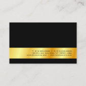 Carte De Visite Gold Look Professional moderne élégant Modèle (Dos)