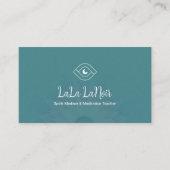 Carte De Visite Gold Lotus Spirit Milieu & Méditation Enseignant (Devant)