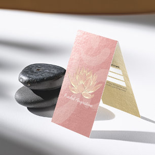 Carte De Visite Gold Lotus Yoga Meditation Instructeur Liste de pr