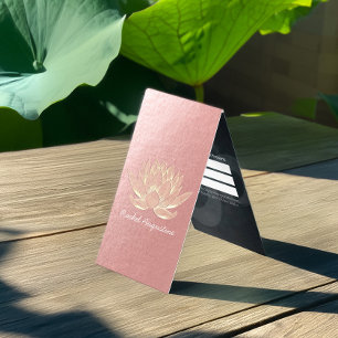 Carte De Visite Gold Lotus Yoga Meditation Instructeur Liste de pr