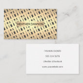 Carte De Visite Gold Lux / Speckled (maquillage) (Devant / Derrière)