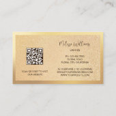 Carte De Visite Gold Make Oye Lashes (Dos)