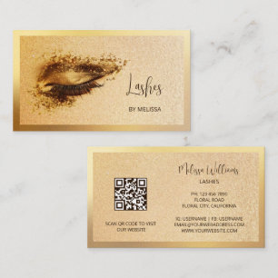 Carte De Visite Gold Make Oye Lashes