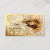 Carte De Visite Gold Make Up Eye Lashes (Devant)