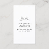 Carte De Visite Gold Mandala Yoga Logo, Ajouter photo (Dos)