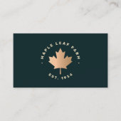 Carte de visite Gold Maple Leaf (Devant)