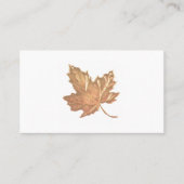 Carte de visite Gold Maple Leaf (Devant)