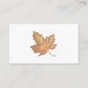 Carte de visite Gold Maple Leaf