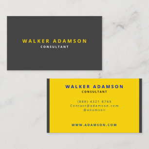 Carte De Visite Gold & Matte Black de luxe professionnel
