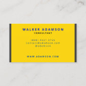 Carte De Visite Gold & Matte Black de luxe professionnel (Dos)