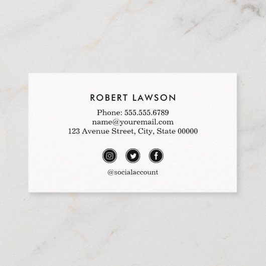 Carte De Visite Gold Metallic Class Graduation Nom Icône sociale (Dos)