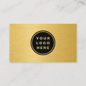 Carte De Visite Gold Metallic Professional Company Logo QR Code (Dos)