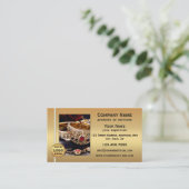 Carte De Visite Gold Metallic QR Code and Photo Professional  (Debout devant)