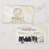 Carte de visite Gold Monat (Devant / Derrière)