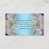 Carte De Visite Gold Moon Sun Mandala Celestial Design (Dos)