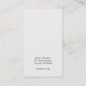 Carte De Visite Gold Motif Wood Grain Look Cool noir (Dos)