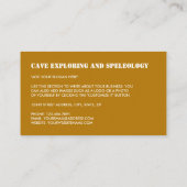Carte De Visite Gold Mountain Logo, Cave Explorer, Sportsperson (Dos)