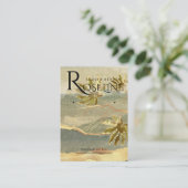 Carte De Visite Gold Nature Voir la bijouterie Palm Tree (Debout devant)