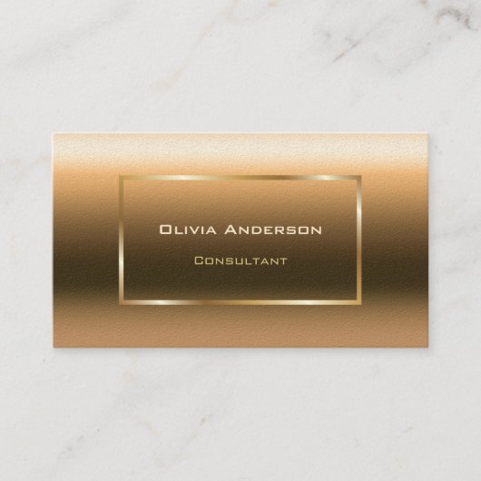 Carte De Visite Gold Ombre Professional (Devant)