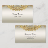 Carte de visite Gold Ornate (Devant / Derrière)