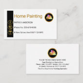 Carte De Visite Gold Painting Icons On Vertical Wall (Devant / Derrière)