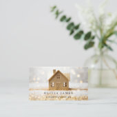 Carte De Visite Gold Parties scintillant Services de nettoyage des (Debout devant)